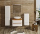 Mixline Мебель для ванной Виктория 70 подвесная белая софт/дуб светлый – фотография-18