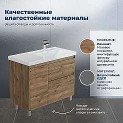 Aquanet Мебель для ванной Nova Lite 2.0 100 R дуб рустикальный – фотография-2