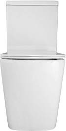 Azario Унитаз-компакт Ferra AZ-1015 безободковый с бачком с сиденьем микролифт белый – фотография-4