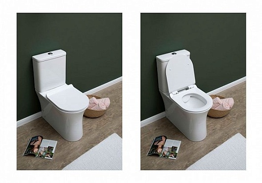 Aquanet Унитаз-компакт Rimless Roll-C-1 CL-12249B-1 – картинка-3