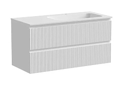 Sancos Тумба с раковиной Snob R 100 bianco раковина Grace 101 R CN7015 – фотография-1