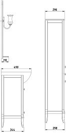 ASB-Woodline Тумба под раковину Салерно 105 антикварный орех – фотография-6