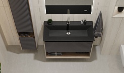 Jorno Тумба под раковину Tossony 90 дуб самдал/антрацит Toss.01.90/P/DS-A/JR – фотография-8