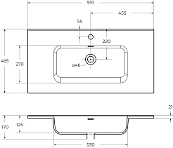 BelBagno Мебель для ванной Etna 90 подвесная белая матовая – фотография-19
