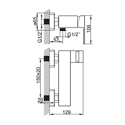 Iddis Смеситель для душа HUNK VM33147CK – фотография-6