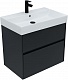 Aquanet Мебель для ванной Бруклин 70 подвесная черная матовая – картинка-54