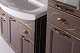 ASB-Woodline Мебель для ванной Бергамо 85 орех/патина золото, массив ясеня – картинка-19