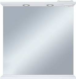 Misty Зеркало для ванной Енисей 80 белое – фотография-1
