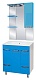 Misty Зеркальный шкаф Кристи 75 R голубой, эмаль – фотография-4