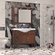 Opadiris Зеркало для ванной Мираж 80 с козырьком, орех – фотография-18