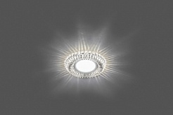 Feron Светильник встраиваемый CD904 с белой LED-подсветкой прозрачный – фотография-2