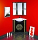 Misty Зеркальный шкаф Olimpia Lux 60 угловой L черная патина – фотография-5