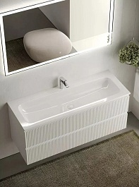 Sancos Тумба с раковиной Snob R 120 bianco раковина Grace 121 CN7017 – фотография-6