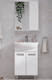 Volna Мебель для ванной Joli 50.2D R белая – фотография-1