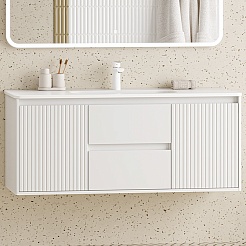 Brevita Мебель для ванной Wine 120 подвесная белая – фотография-3