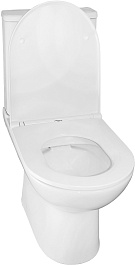 Azario Унитаз-компакт Kano 93590 безободковый с бачком с сиденьем микролифт белый – фотография-7