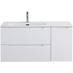 BelBagno Тумба с раковиной Etna 100 L подвесная Bianco Lucido – фотография-2