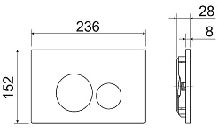 Ceramicanova Подвесной унитаз Metric Rimless с шумоизоляционной панелью CN1000 с системой инсталляции Envision кнопка Round хром матовый – фотография-8