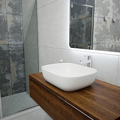 Teymi Накладная мебельная раковина Solli 50 artceramic белый матовый T50390 – фотография-3