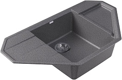 Dr. Gans Мойка кухонная Крона 910 угловая базальт – фотография-2