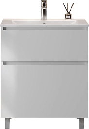 Teymi Тумба с раковиной Laina 70 белая матовая – фотография-1