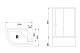 Royal Bath Душевой уголок RB 8120BK-T-CH R – картинка-11