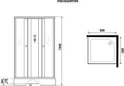 Niagara Душевая кабина Promo P80/26Q/MT/BK – фотография-11