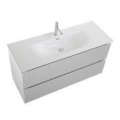 BelBagno Тумба под раковину Uno 120 с 2 ящиками подвесная Bianco Opaco – фотография-7