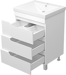 Misty Мебель для ванной Софт 60 белая – фотография-6