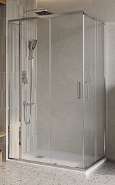 BelBagno Душевой уголок Luce 115/90 LUCE-AH-21-115/90-C-Cr профиль хром стекло прозрачное – фотография-1