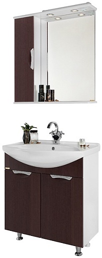 Водолей Мебель для ванной Лира 75 L венге – фото-1