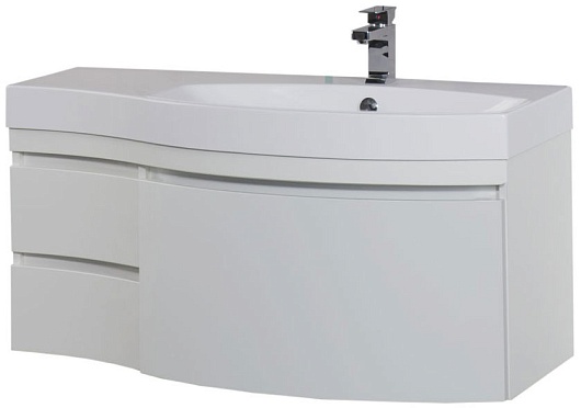 Aquanet Тумба под раковину Опера 1-115 R белая – фото, картинка, фотография-1