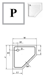Cezares Душевой поддон TRAY-A-P-90-15-W – фотография-2