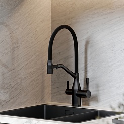 Sancos Смеситель для кухни Orta SC4008MB матовый черный – фотография-6