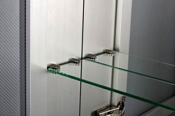 De Aqua Мебель для ванной Форма 90, зеркало-шкаф Алюминиум – фотография-10