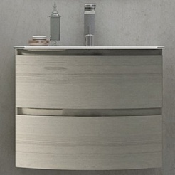 Cezares Тумба с раковиной Vague 70 rovere sbiancato – фотография-1