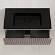 Style Line Тумба с кварцевой раковиной антрацит Марокко 90 Plus Соул подвесная тауп темный – фотография-13