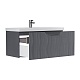 Equil Тумба с раковиной Mirage 100 1 ящик подвесная графит софт – фотография-15