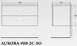 BelBagno Мебель для ванной AURORA 900 Bianco Lucido, TCH – фотография-7