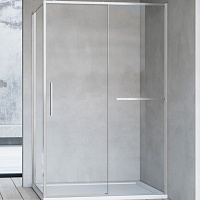 Vincea Душевой уголок Slim Soft 120x90 VSR-1SS9012CLBN профиль брашированный никель стекло прозрачное