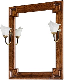 Водолей Мебель для ванной Дубэлла 65 орех – фотография-9