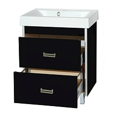 Misty Тумба с раковиной Джулия QVATRO 65 черная – фотография-3