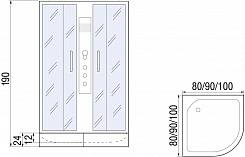 River Душевая кабина DESNA 90/26 MT Б/К – фотография-8