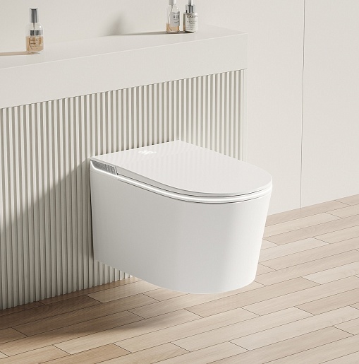 Allen Brau Унитаз подвесной Smart 4.I1001.20 белый с функцией биде – фотография-6