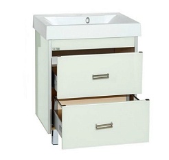 Misty Тумба с раковиной Джулия QVATRO 75 белая – фотография-2