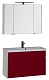 Aquanet Тумба с раковиной "Латина 100" бордо (179928) – картинка-10