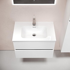 Sancos Мебель для ванной Urban 70 белый глянец – фотография-6