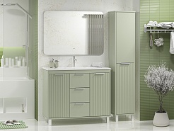 Brevita Мебель для ванной Risacca Pistachio 100 фисташковый – фотография-2