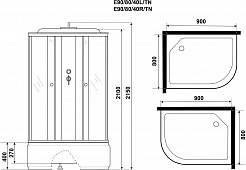 Niagara Душевая кабина Eco E90/80/40L/TN – фотография-13