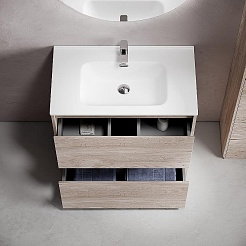 Sancos Мебель для ванной Libra Floor 80 дуб галифакс натуральный – фотография-5